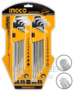 18 Pcs Hex Key and Torx Key Set