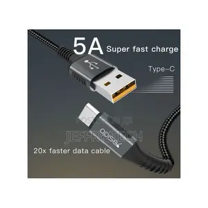 Yesido CA-36 Type-C to USB Super Fast Charge 5A Data Cable -