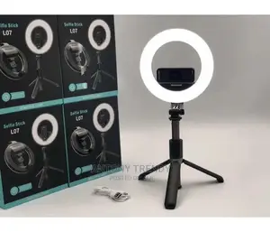 L07 Selfie Stick With Phone Holder Monopod Selfie Ring Light