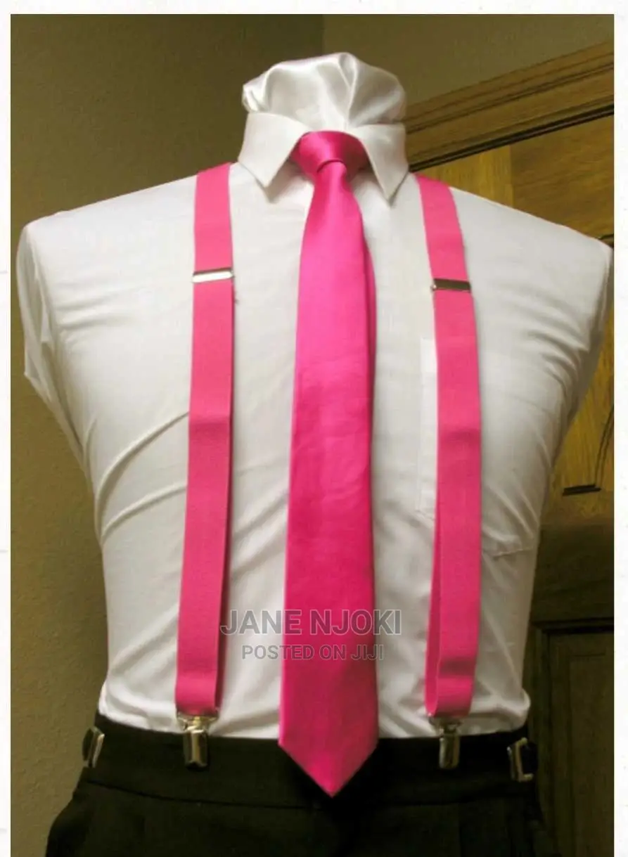 Hot Pink Suspenders