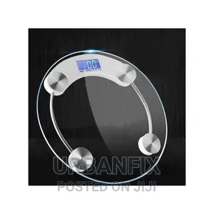 Transparent Tempered Glass Bathroom Scale Max 180kg