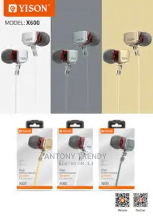 Yison X600 Fashionable Stereo Mobile Earphone Wire
