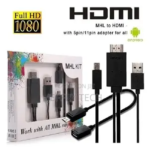 Mhl Kit- Micro Usb + Mhl to Hdmi Media Hdtv for Smart Phones