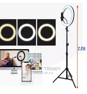 Led Dimmable Ring Light Ring Light And Tripod 2.1m