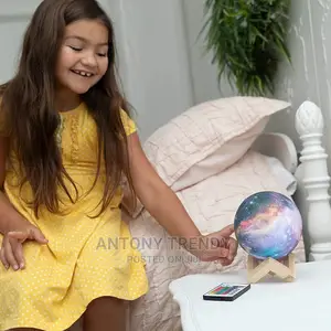 3D Galaxy Moon Lamp By Mind-glowing - Cool Kids Galaxy Moon
