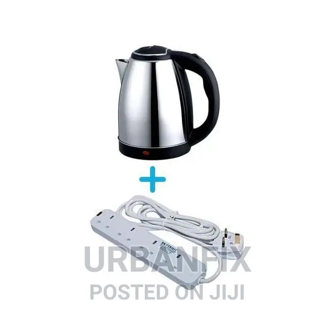 2ltr Scarlett Electric Kettle+ Free 4-Way Powerful Extension