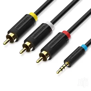 Vention 3.5mm to 3rca AV Cable 2M Black