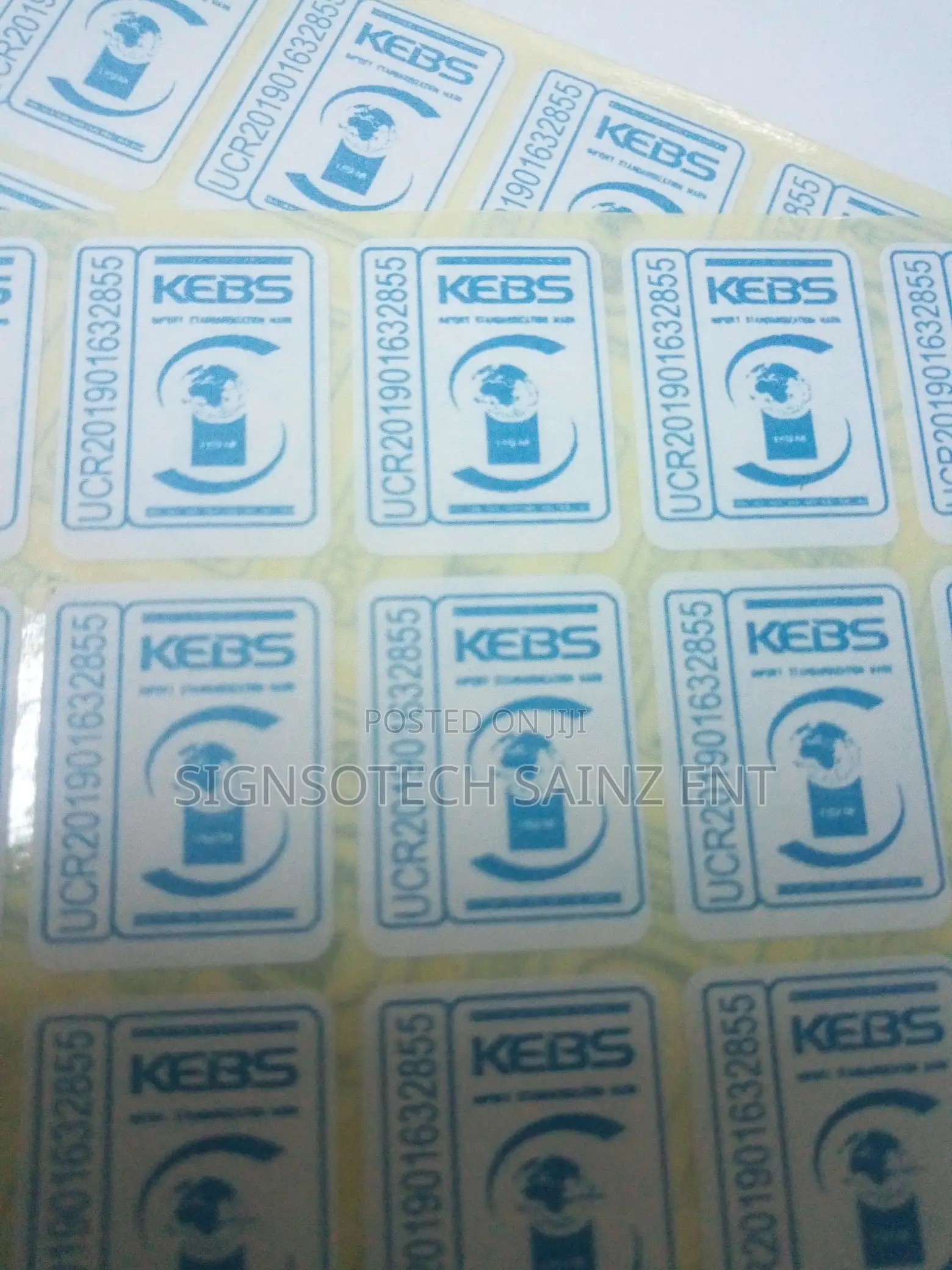 KEBS Labels Production
