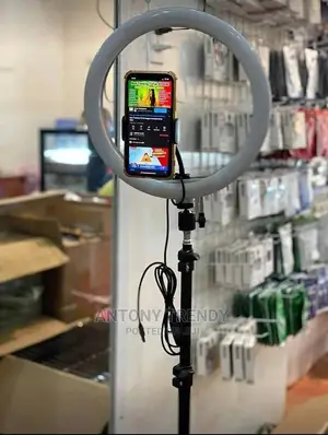 LED Ring Light Lamp 3 Light Modes Dimmable Brightness With