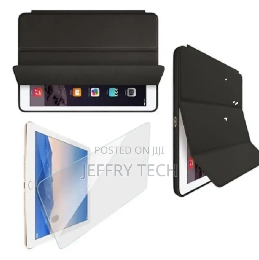 Smart Cover + Screen Protector for Apple iPad Air 2 - Black