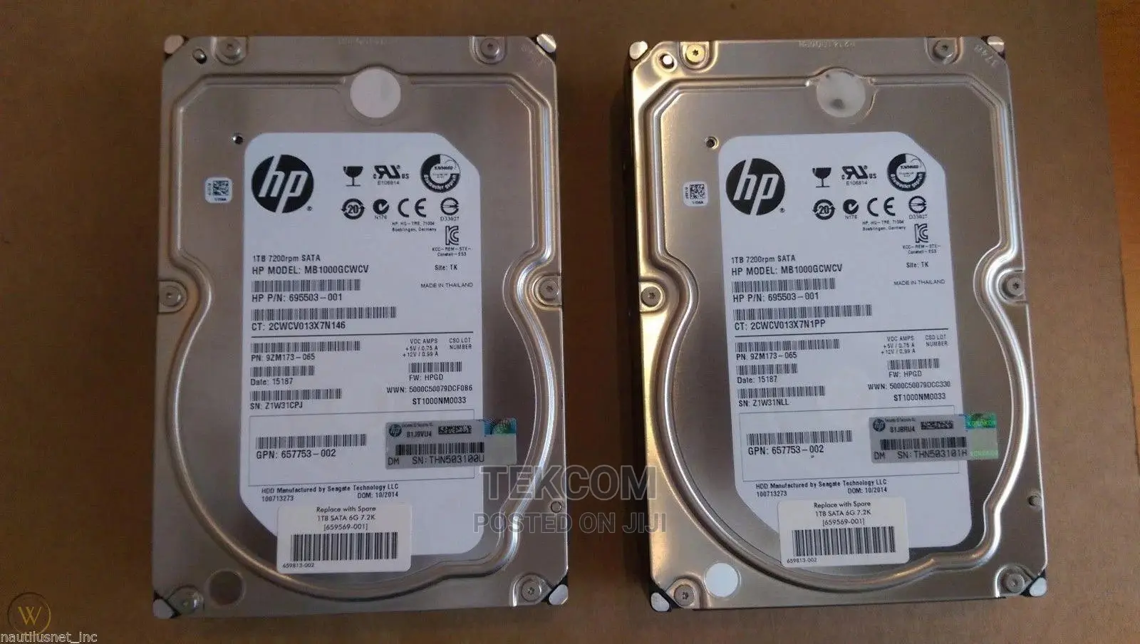 Hpe 1tb 6G Sata 7. 3.5in Nhp Ety HDD