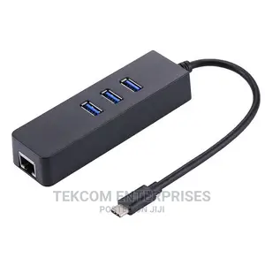 Type C Male to Rj45 (Lan) + USB 3.0 3 Ports