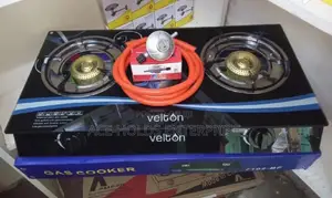 New Model Velton Glass Top Double Burner Cooker