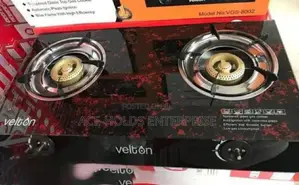 Tampered Hard Velton Glass Double Burner Cooker