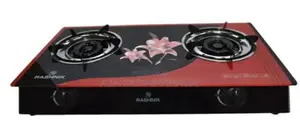 High Quality Flowered Rashnik Glass Double Burner Cooker