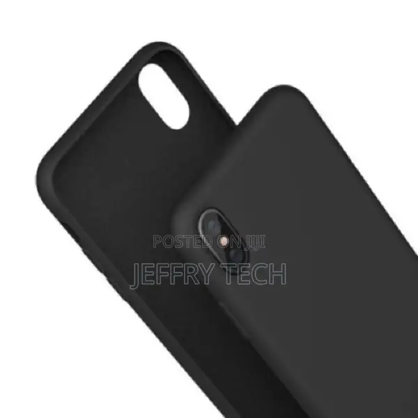 Silicone Back Case for iPhone X Max - Black