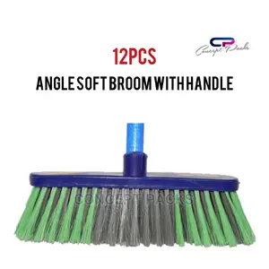 12pcs - Angle Soft Broom With Handle