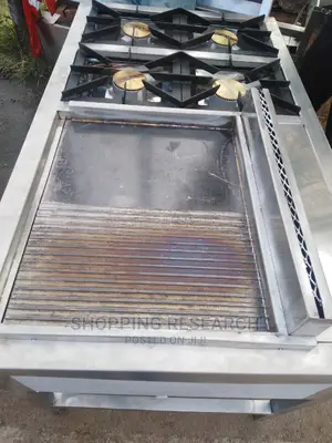 Combined Gas Griddle Burner Stainless Steel Cooker Jiko
