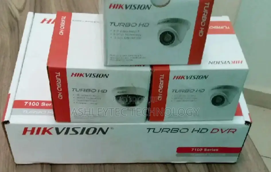 3 CCTV Cameras Package 720p 20m Range