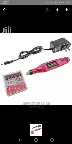 Portabe Red Nail Drill