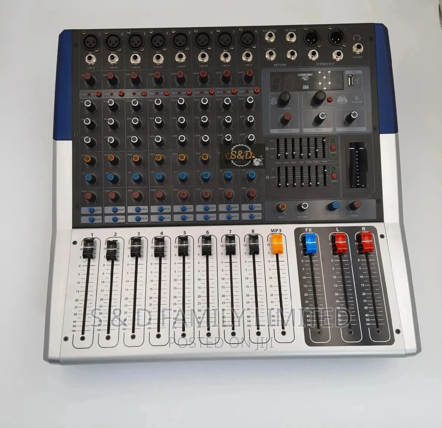Pevpro 8 Channels Powered Mixer