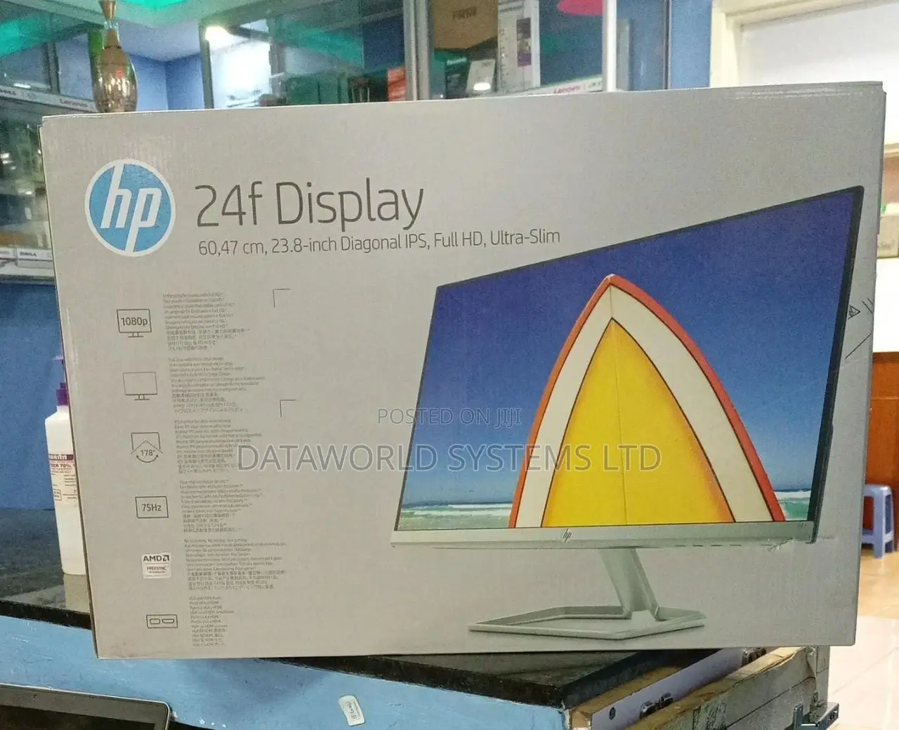 HP 24F 23.8” Ultra Slim Diagonal Ips LED Monitor