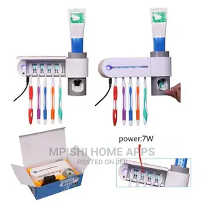 Toothbrush Sterilizer With Toothpaste Dispenser