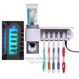 Toothbrush Sterilizer With Toothpaste Dispenser