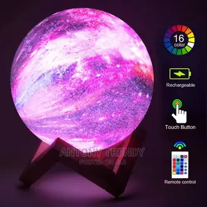 Dropship 3D Print Star Moon Lamp Galaxy Lamp
