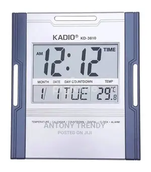 Kadio Digital Wall Clock With Alarm