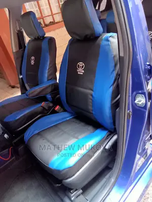 Black and Blue Car Seat Covers