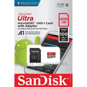 Sandisk Ultra 400gb Microsdxc Memory Card + SD Adapter 100mb