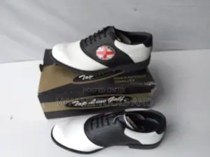 Sale! Sale! Genuine Leather Men Golf Shoes Plastic Spikes Ex-Uk