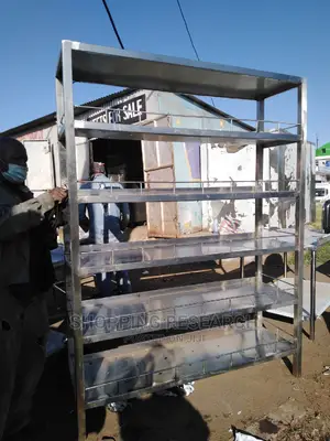 Stainless Steel Kitchen Rack Shelves With Support Rails