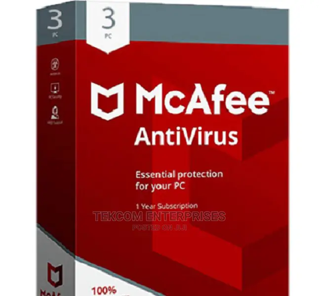 McAfee Antivirus 3 User 1 Year Lincense