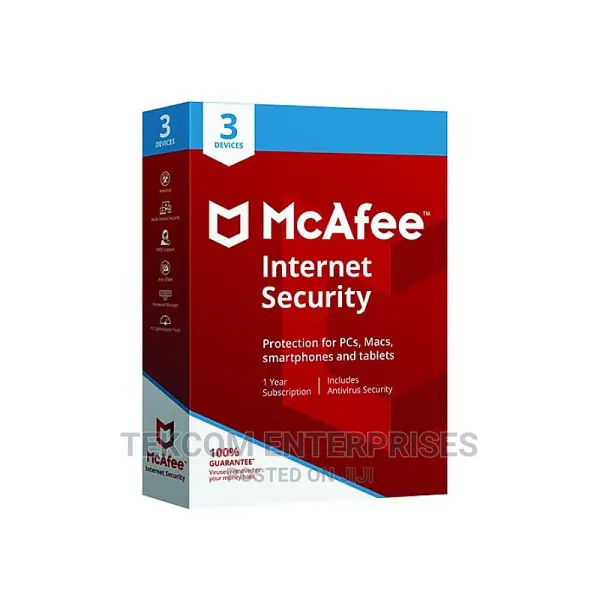 McAfee Internet Security 3 User 1 Year