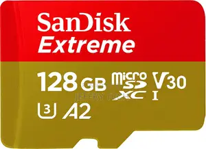 Sandisk 128GB Extreme Microsdxc UHS-I Memory Card With Adapt