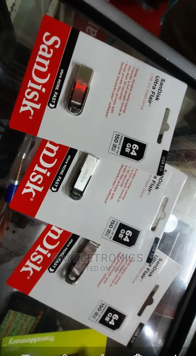 Original 64GB Sandisk Metallic USB 3•0 Drive.