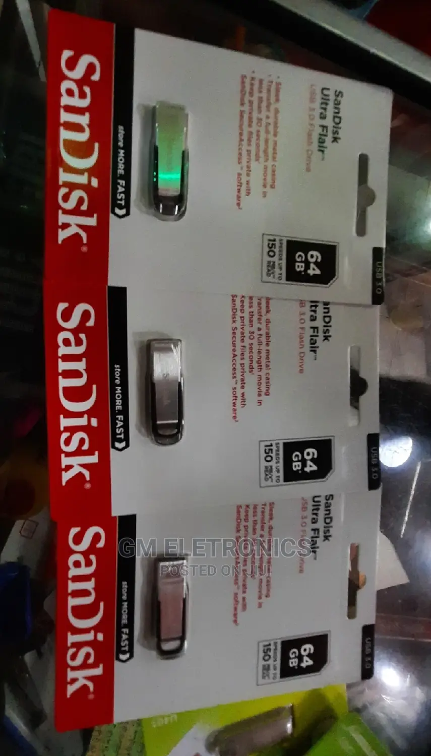 Original 64GB Sandisk Metallic USB 3•0 Drive.