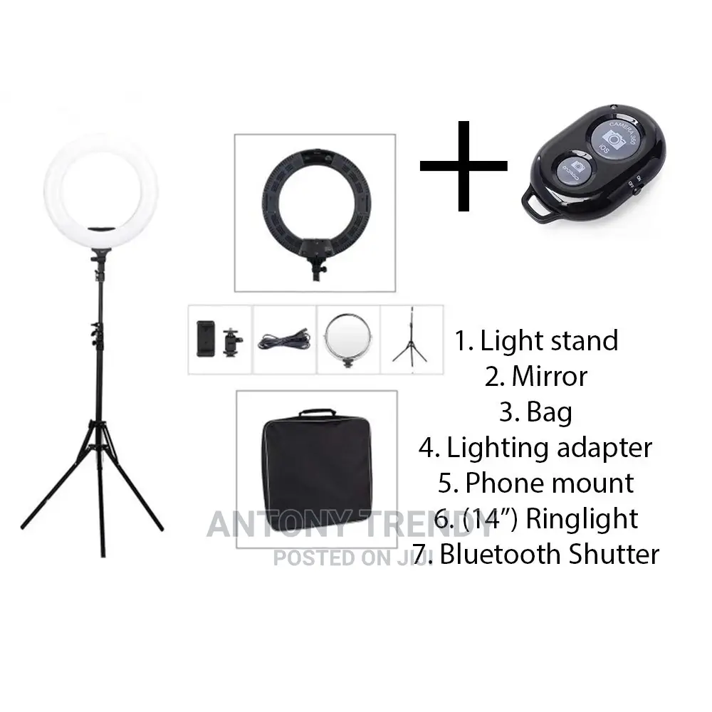 14-Inch Fluorescent Ring Light Lighting