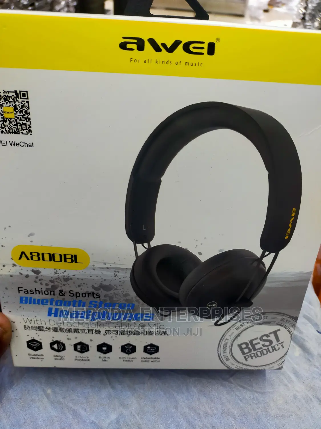 Bluetooth Stereo Headphones A800BL