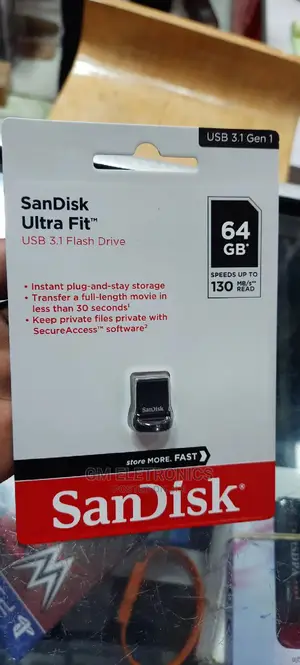 64GB Sandisk Ultra Fit USB 3.1 Flash Drive
