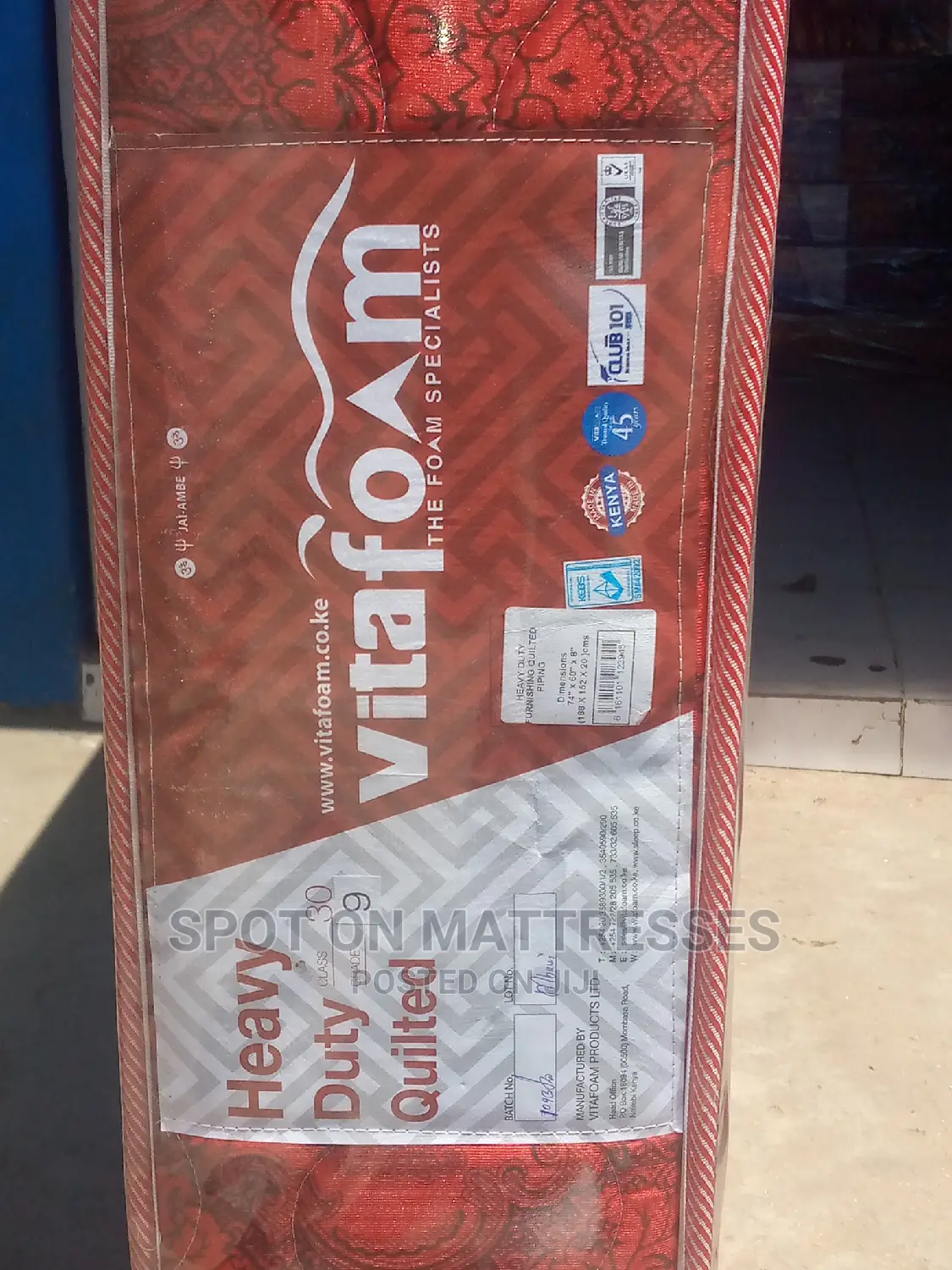 Vitafoam Quilted HD Mattresses