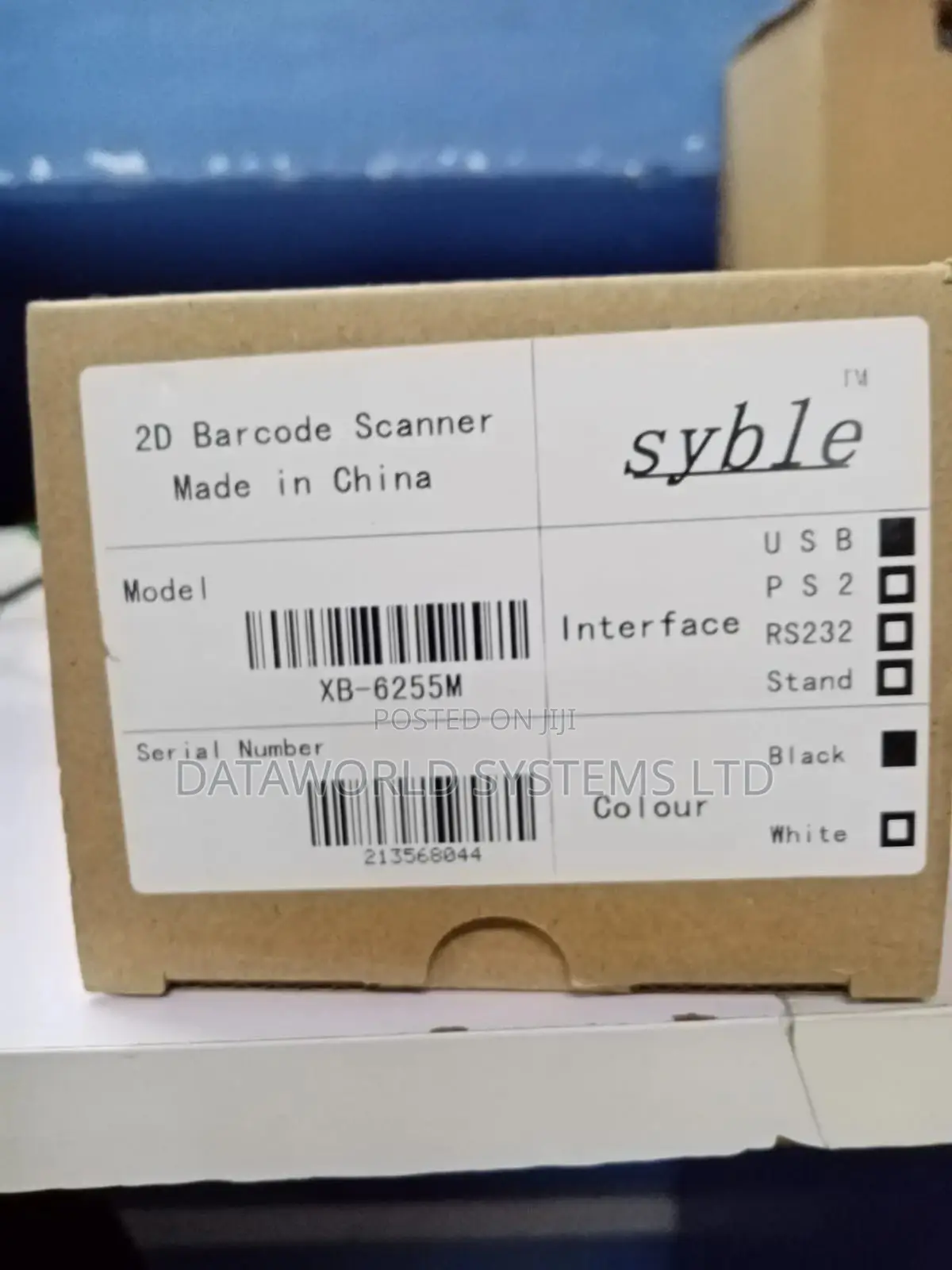 Syble XB-6255M 2D Barcode Scanner