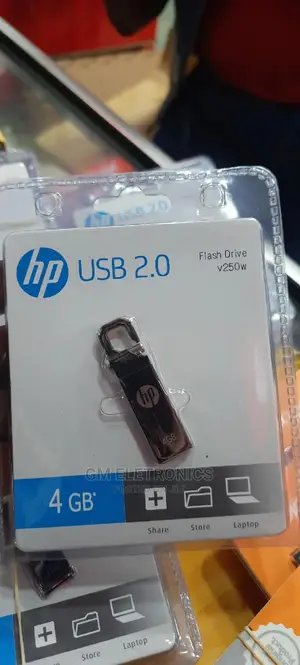 4GB Hp Metallic USB Drive.