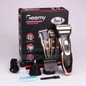 Geemy 3 in 1 Rechargeable Hair Beard Nose Shaver Trimmer