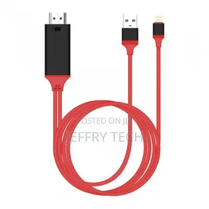 Cable Earldom Et-W5, Lightning Mhl-Hdmi + Usb, 2.0 M, Red-14