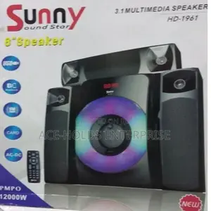 3.1sunny Soundstar Hd-1961 12000 Watts 8"Speaker Subwoofer.