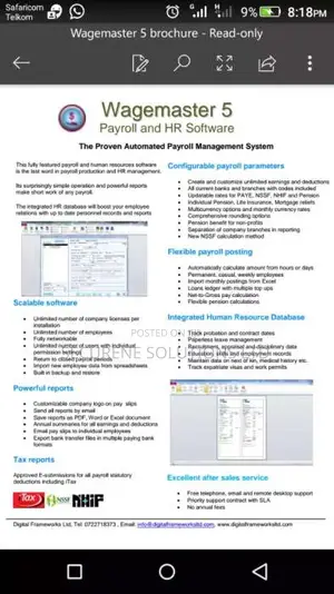 Pay Roll Services Wage Master 5