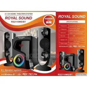 2.1 Ch 10000 Watts Royal Sound Homethearte System Woofer.